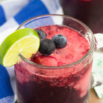 This Blueberry Sorbet Punch is light, refreshing, and perfect for summer. With just four ingredients and hardly any prep time, you can have this drink ready to sip on in no time!