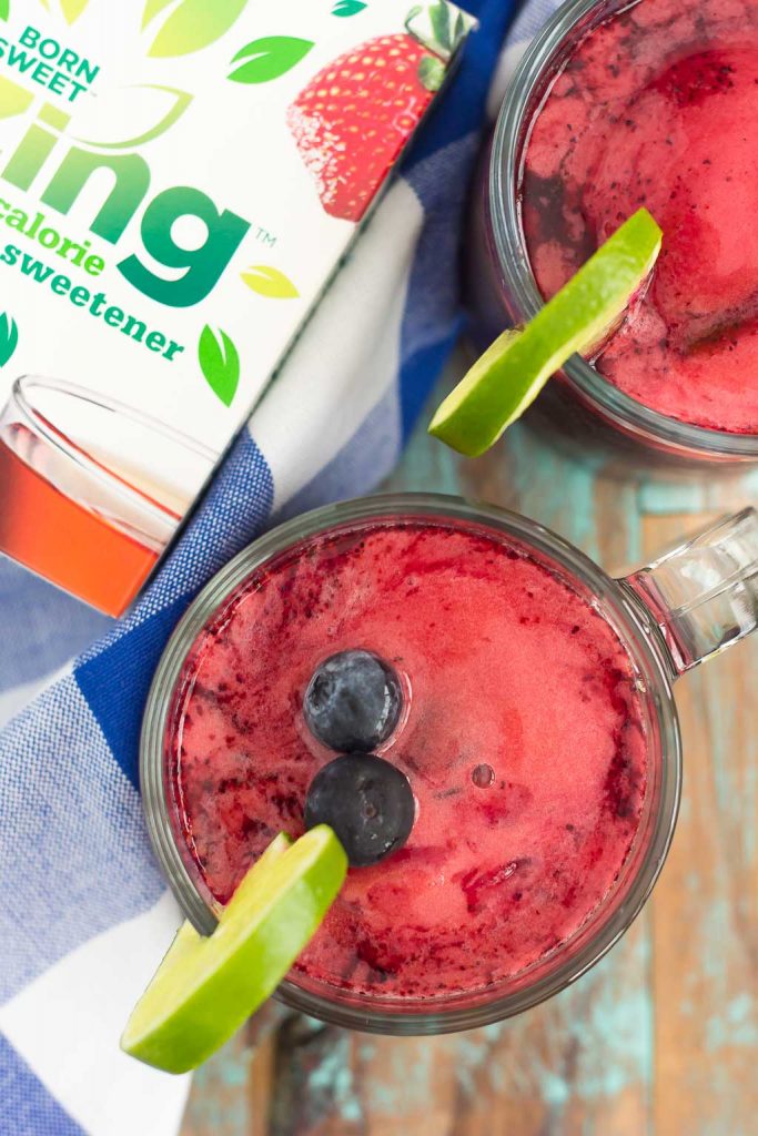 This Blueberry Sorbet Punch is light, refreshing, and perfect for summer. With just four ingredients and hardly any prep time, you can have this drink ready to sip on in no time!