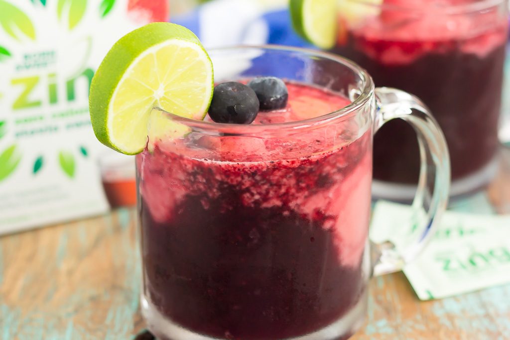 This Blueberry Sorbet Punch is light, refreshing, and perfect for summer. With just four ingredients and hardly any prep time, you can have this drink ready to sip on in no time!
