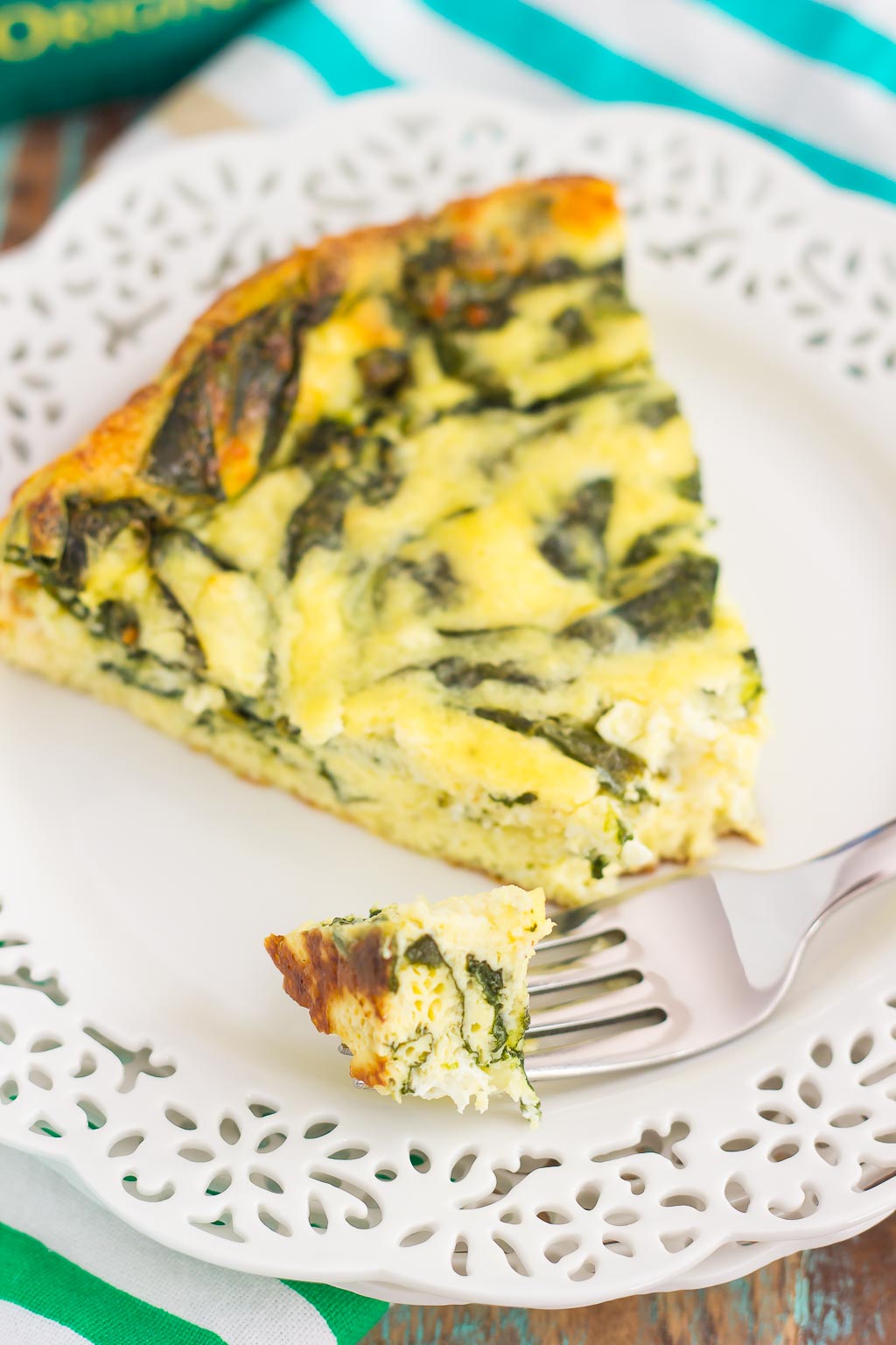 Spinach and Feta Frittata - Pumpkin 'N Spice