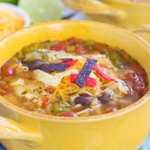 This One Pot Chicken Fajita Soup filled with your favorite fajita flavors, made in one pot, and ready in just 30 minutes. This soup is an easy and delicious weeknight meal that will have you coming back for more!