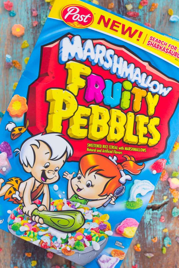 This Toasted Marshmallow Fruity Pebble Milkshake is loaded with creamy vanilla ice cream, a swirl of cereal, and topped with toasted marshmallows. With just four ingredients and hardly any prep time, you can indulge in this delicious frozen treat to beat the summer heat!