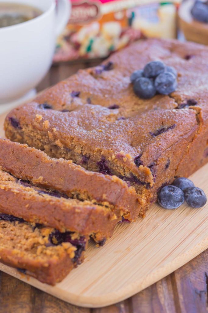 This Blueberry Gingerbread Loaf is soft, moist, and loaded with fresh blueberries and cozy spices. Easy to make and bursting with the flavors of the season, this bread makes a delicious breakfast or dessert for your hungry house guests!