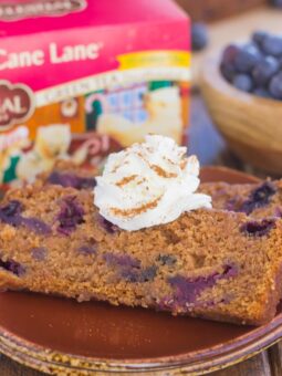 This Blueberry Gingerbread Loaf is soft, moist, and loaded with fresh blueberries and cozy spices. Easy to make and bursting with the flavors of the season, this bread makes a delicious breakfast or dessert for your hungry house guests!