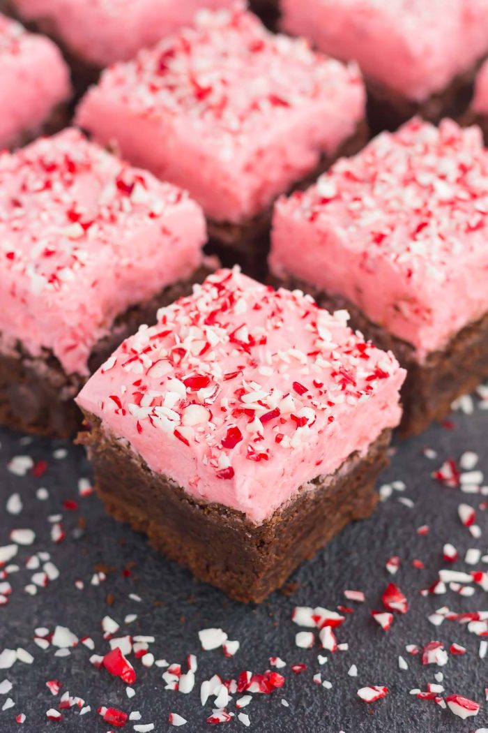 The Best Frosted Peppermint Brownies Pumpkin 'N Spice