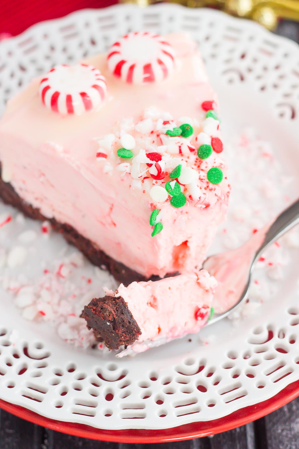 NoBake Peppermint Bark Cheesecake Recipe Pumpkin 'N Spice