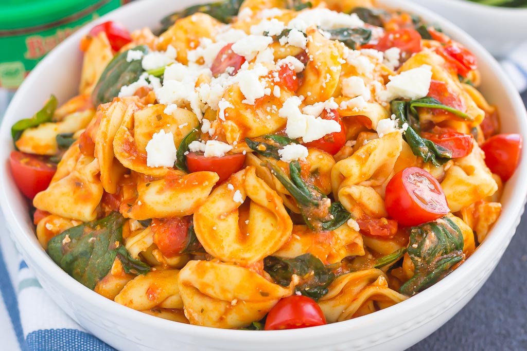 spinach and feta tortellini pumpkin n spice