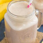 This Cherry Banana Pudding Smoothie is a sweet and simple way to serve as your breakfast or dessert. Packed with tart cherries, fresh bananas, vanilla pudding mix and milk, this creamy and oh-so dreamy drink is packed with flavor and will satisfy your sweet tooth!