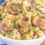 This Mushroom Wild Rice Pilaf is simple, fresh, and packed with flavor. Filled with fresh mushrooms, zesty seasonings, and wild rice, this dish serves as an easy side dish or main course that is sure to please everyone!