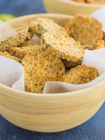 If you're looking for a creative twist on a classic vegetable, try out these Zucchini Chips with Ranch Mayo Dip! Loaded with spices, these chips make a healthy snack, appetizer, or side dish!