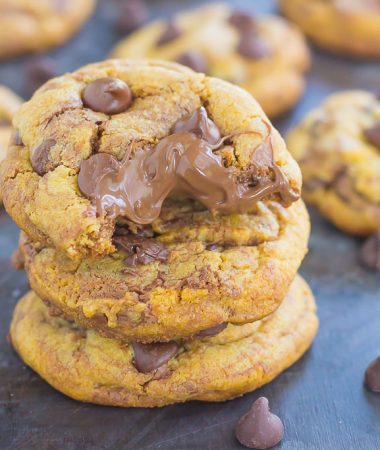 These Nutella Stuffed Chocolate Chip Cookies are sure to satisfy your sweet tooth. Loaded with creamy Nutella and rich chocolate, you'll be baking these over and over again!