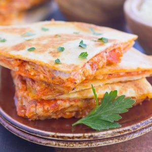 Perfect for a Friday night or anytime that want a quick meal, these Easy Pizza Quesadillas are sure to become a regular on your meal rotation!