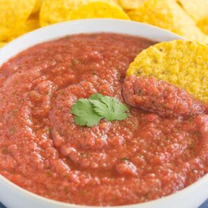 With fresh tomatoes and just the right amount of seasonings, this easy Restaurant Style Salsa will wow your taste buds!