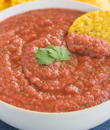With fresh tomatoes and just the right amount of seasonings, this easy Restaurant Style Salsa will wow your taste buds!