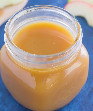 Sweet, smooth, and full of flavor, this Salted Caramel Sauce is just itching to be poured over ice cream, drizzled over pancakes, or eaten with spoon.