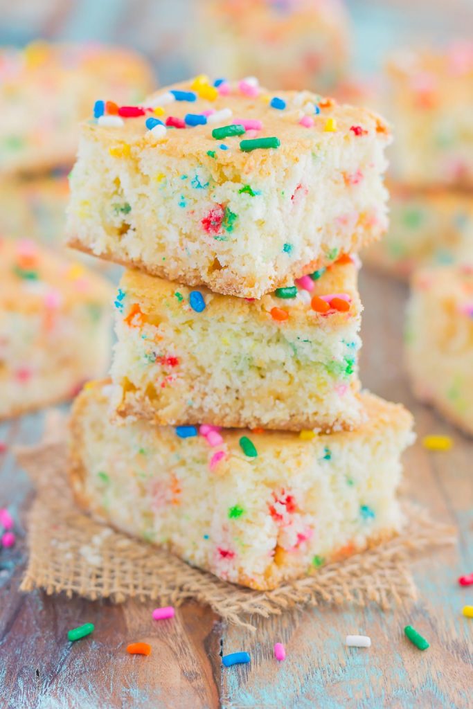 Funfetti Cake Batter Bars Pumpkin 'N Spice
