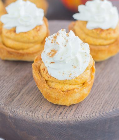 These Whipped Pumpkin Pie Bites are perfectly portable, poppable, and so easy to make. With just a few ingredients and hardly any prep time, you can have your pumpkin pie in bite-sized form!