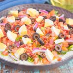 This Cobb Salad Dip is the perfect appetizer for parties, events, and get-togethers. A zesty ranch dip is loaded with the classic flavors of a Cobb salad and is sure to impress even the pickiest of eaters!