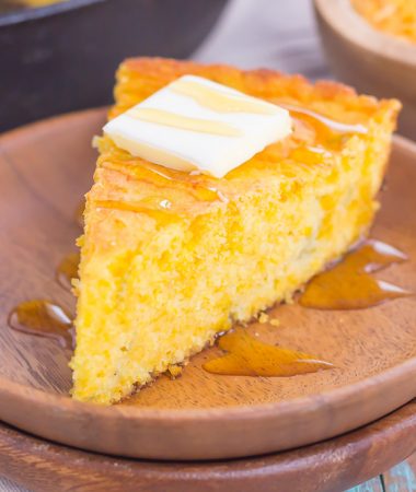 This Southwest Skillet Cornbread is the perfect combination of sweet and spicy that will be a favorite for years to come. Loaded with cheddar cheese, green chiles, and creamed corned, this easy cornbread bakes up moist, tender, and full of flavor!