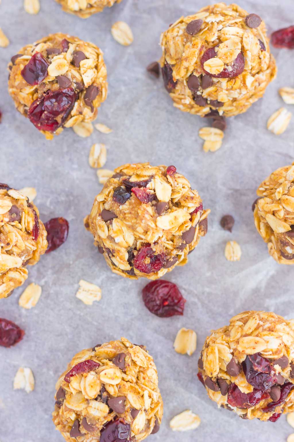 These Cherry Chocolate Chip Energy Bites are a simple, no-bake treat, filled with healthier ingredients and loaded with flavor. Perfect for a quick breakfast, snack, or even dessert, you'll be whipping up these bites all year long!