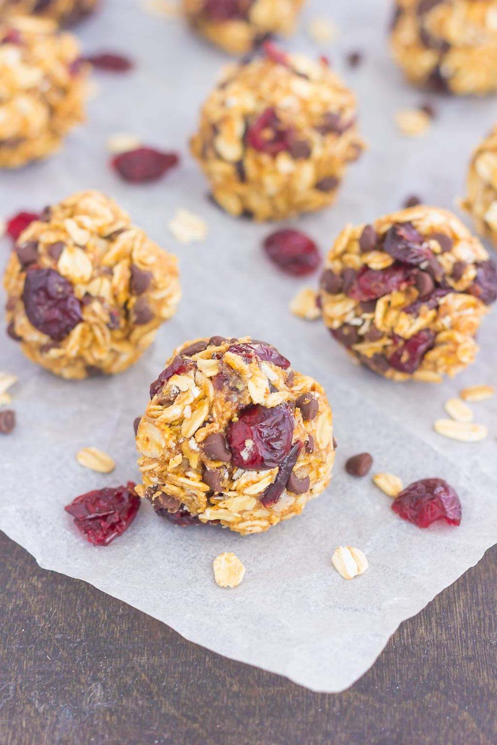 These Cherry Chocolate Chip Energy Bites are a simple, no-bake treat, filled with healthier ingredients and loaded with flavor. Perfect for a quick breakfast, snack, or even dessert, you'll be whipping up these bites all year long!