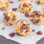 These Cherry Chocolate Chip Energy Bites are a simple, no-bake treat, filled with healthier ingredients and loaded with flavor. Perfect for a quick breakfast, snack, or even dessert, you'll be whipping up these bites all year long!