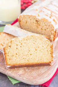 slices of eggnog bread