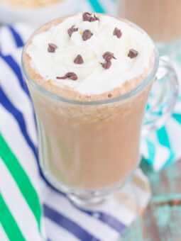 This Iced Coffee Smoothie is the perfect way to get your morning off to a good start. Packed with coffee, oats, honey, and a banana, this healthier drink takes just minutes to make and will keep you going all day long!