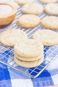 chai spiced cookies cooling on a wire rack