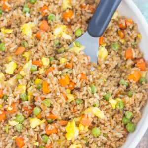 Fast, easy, and full of flavor this Easy Fried Rice tastes like your favorite Chinese take-out!