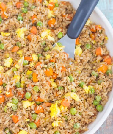 Fast, easy, and full of flavor this Easy Fried Rice tastes like your favorite Chinese take-out!