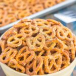 Perfect for game time or anytime, these Garlic Ranch Pretzels are sure to be a snack-time winner. Baked with ranch dressing and hints of garlic, you'll be making this salty snack over and over again!