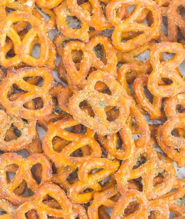 Perfect for game time or anytime, these Garlic Ranch Pretzels are sure to be a snack-time winner. Baked with ranch dressing and hints of garlic, you'll be making this salty snack over and over again!