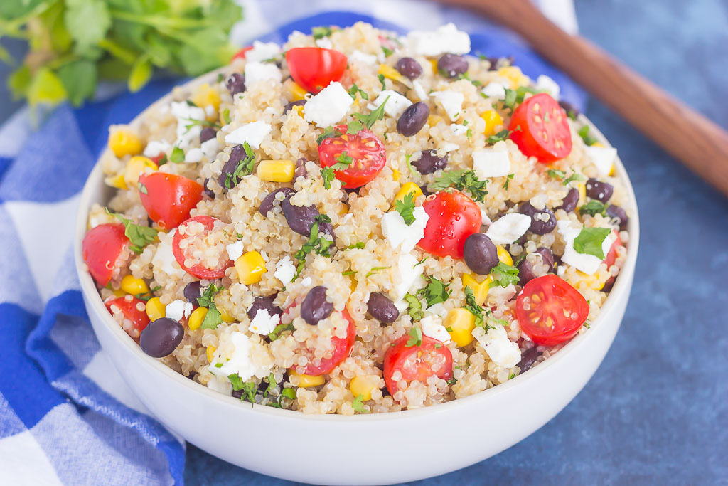 Quinoa Black Bean Corn Salad - Pumpkin 'N Spice