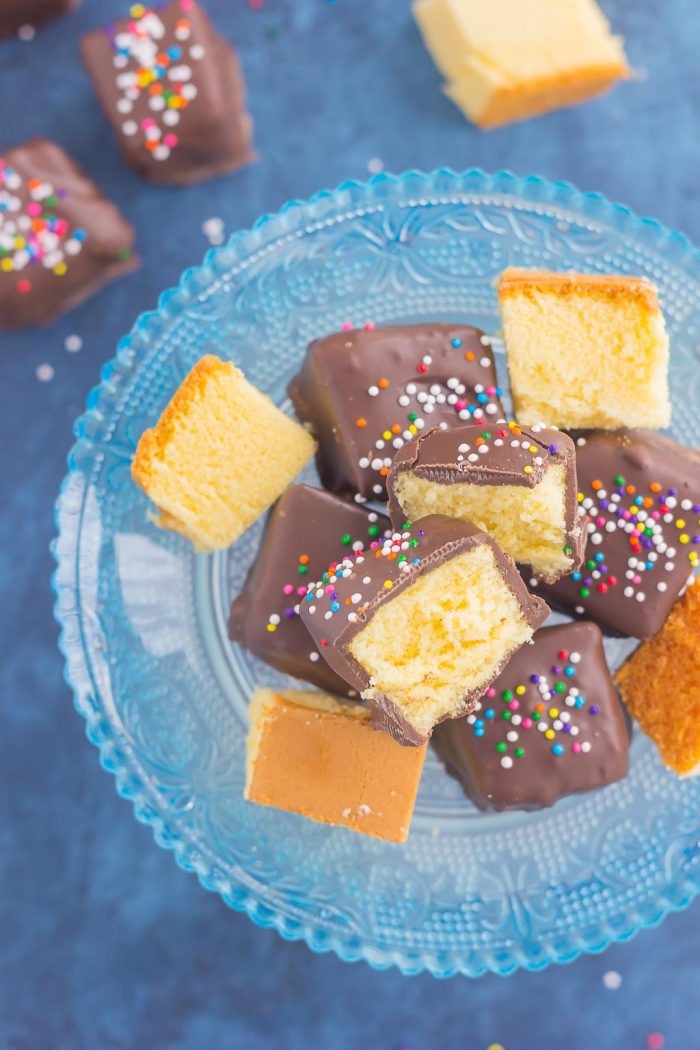 Chocolate Covered Pound Cake Bites Pumpkin 'N Spice