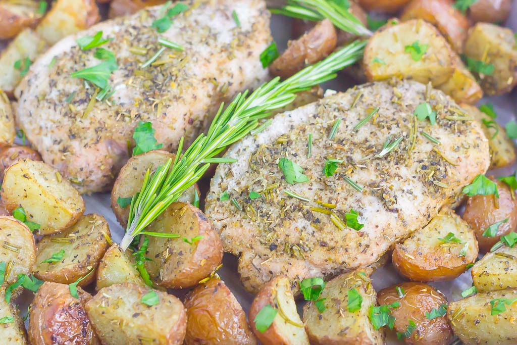 Slow Cooker Herbed Pork Chops and Potatoes - The Magical Slow Cooker