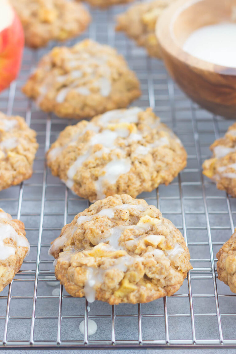 Glazed Apple Oatmeal Cookies Pumpkin 'N Spice