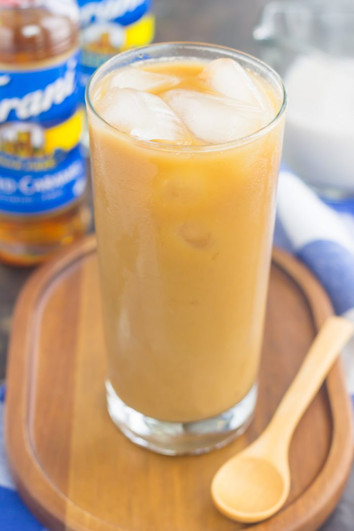 Salted Caramel Almond Iced Coffee Pumpkin 'N Spice