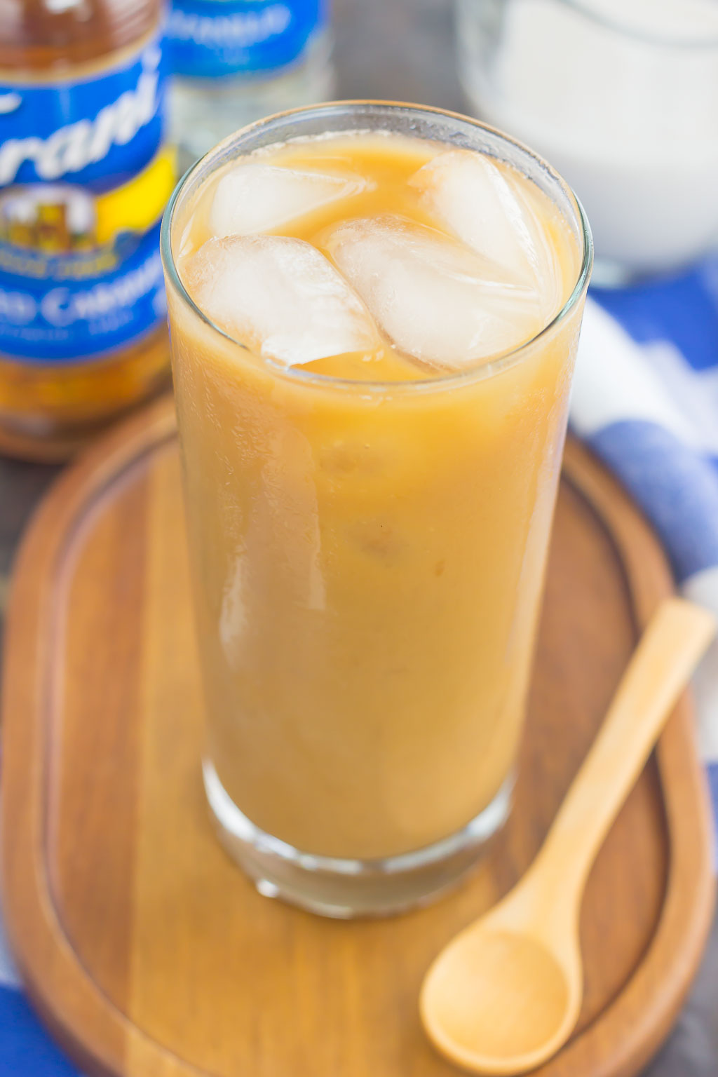 This Salted Caramel Almond Iced Coffee is an easy, three ingredient drink to beat the summer heat. Bold coffee is combined with almond milk and a hint of salted caramel syrup to create a smooth and decadent flavor. Ready in less than 5 minutes and perfect for just about any day, you'll be sipping on this sweet treat all year long!