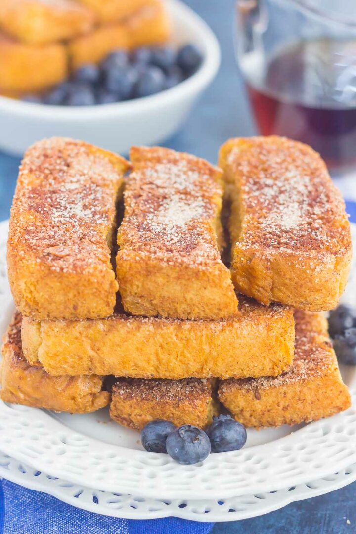 Baked Cinnamon Sugar French Toast Sticks Pumpkin 'N Spice