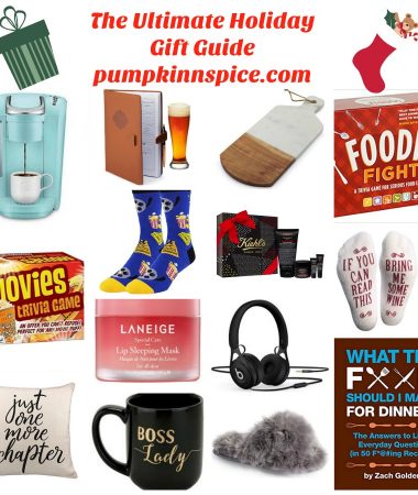 Shopping can be a daunting task, no matter the time of year or person who you're on the hunt for, so I'm here to make it a little easier on you! The Ultimate Holiday Gift Guide is perfect for him, her, stocking stuffers, foodie lover, book lover, and more!