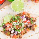 Honey Barbecue Pork Tacos are fast, fresh, and loaded with flavor. Made with just a few ingredients and ready in no time, this is the perfect meal to enjoy when you don't want to spend hours in the kitchen!