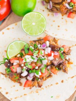 Honey Barbecue Pork Tacos are fast, fresh, and loaded with flavor. Made with just a few ingredients and ready in no time, this is the perfect meal to enjoy when you don't want to spend hours in the kitchen!