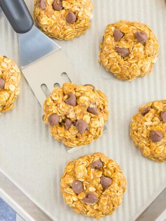 No Bake Almond Butter Oatmeal Cookies are soft, chewy and made with just five ingredients. Loaded with flavor and ready in no time, everyone will love the delicious taste of this easy treat!