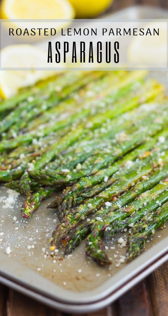 pin of asparagus in pan