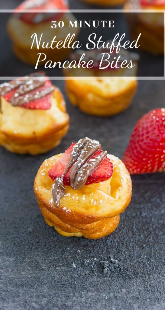 pin for nutella pancake bites