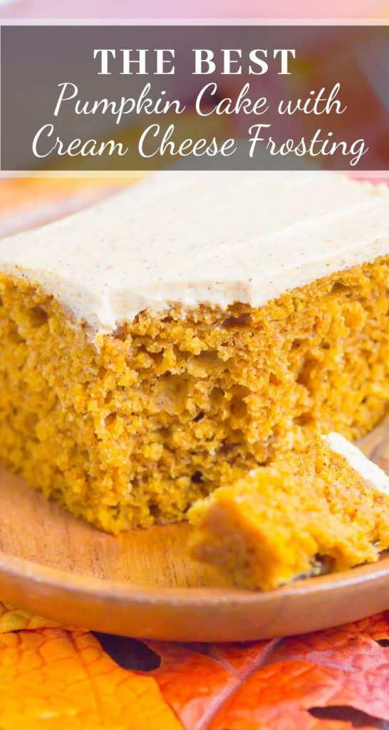 pin for pumpkin spice cake