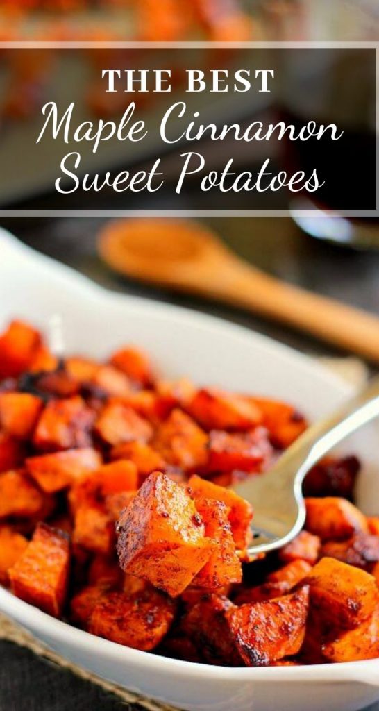 Roasted White Sweet Potatoes - with a honey cinnamon glaze!