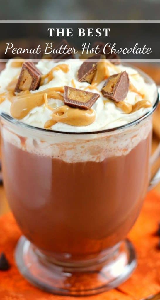 pin for peanut butter hot chocolate