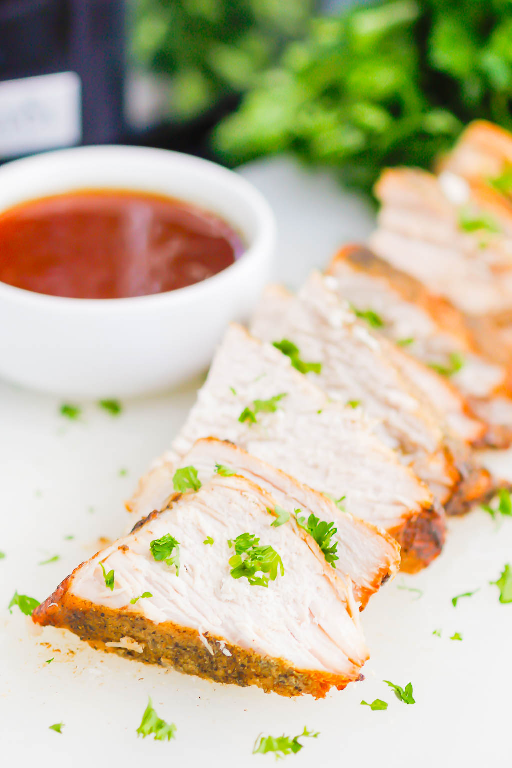 Slow Cooker Honey Balsamic Pork Loin is a simple dish that's loaded with cozy flavors. Made with just a few ingredients, this pork comes out tender, juicy, and drizzled with the most delicious honey balsamic glaze! #pork #porkrecipe #porkloin #porkloinrecipe #porkroast #slowcookerporkroast #slowcookerpork #honeybalsamic #honeybalsamicpork #balsamicpork #fallrecipes #falldinners #easydinners